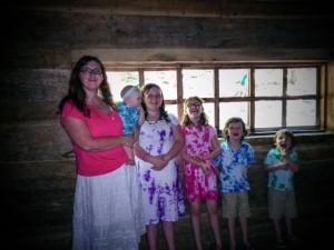 Family Picture inside the Cabin