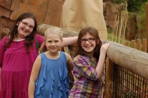 Sophia (right), a sweet friend (middle), and Makaylah (left)