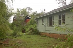 Back of our house looking toward a different neighbor.